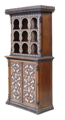 Lot 949 - A Moorish hardwood cabinet