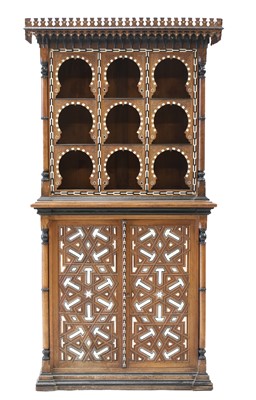 Lot 949 - A Moorish hardwood cabinet