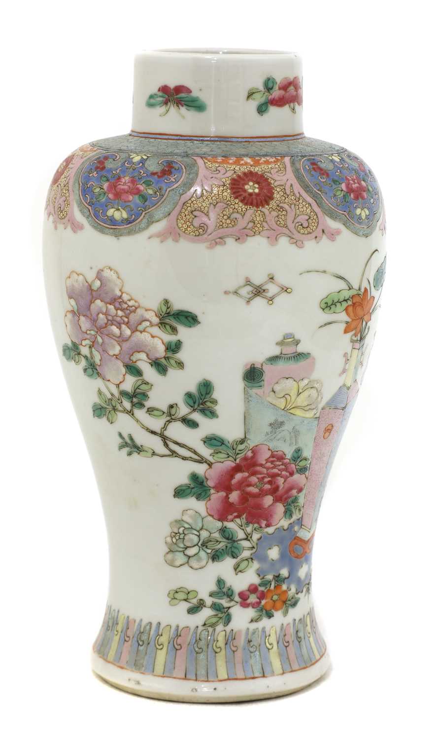 Lot 29 - A Chinese famille rose vase