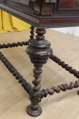 Lot 344 - A Portuguese hardwood centre table