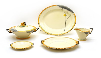 Lot 132a - A collection of Art Deco Burleigh 'Dawn' pattern dinner wares