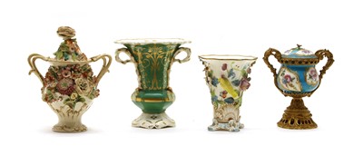 Lot 240 - Seven 19th century porcelain vases
