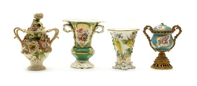 Lot 240 - Seven 19th century porcelain vases