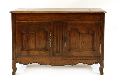 Lot 307 - A 19th century French oak buffet sideboard