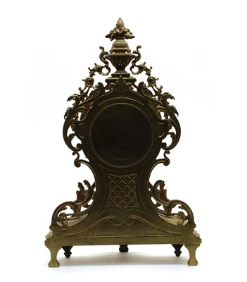 Lot 206 - A 19th century French gilt brass mantel clock