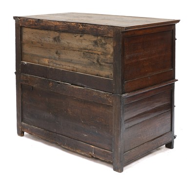 Lot 740 - An oak chest of drawers
