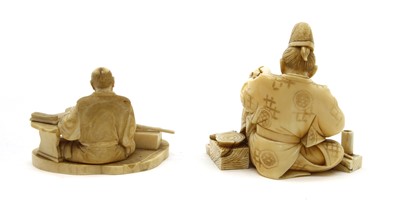 Lot 130 - Two late 19th century Japanese artisan groups
