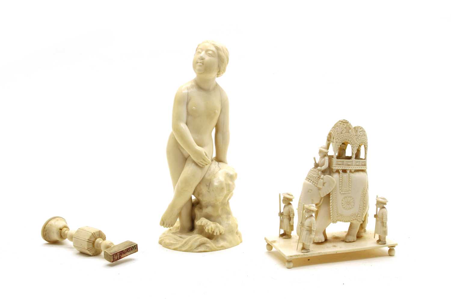 Lot 223 - Three Ivory items