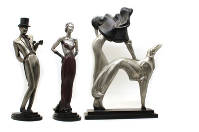 Lot 252 - Three modern composition figures