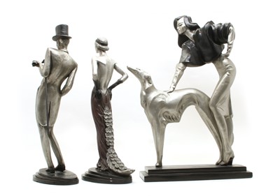 Lot 252 - Three modern composition figures