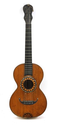Lot 306 - A parlour guitar