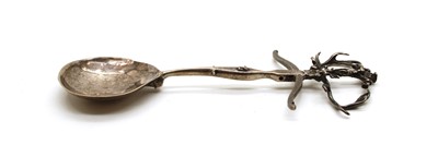 Lot 2 - A German sterling silver spoon
