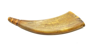 Lot 64 - A 19th century powder horn