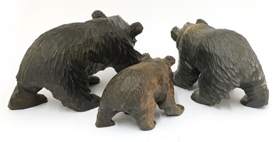 Lot 327 - A group of three Black forest bears