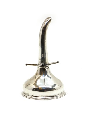 Lot 11 - A George III silver wine funnel