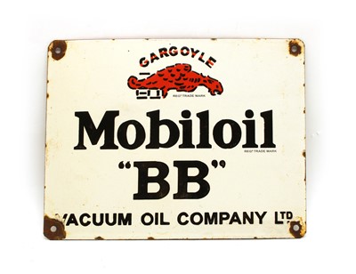 Lot 93 - A modern enamel advertising sign, Gargoyle Mobiloil 'BB'