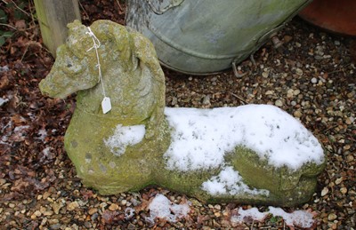 Lot 336 - A reconstituted stone model of a horse