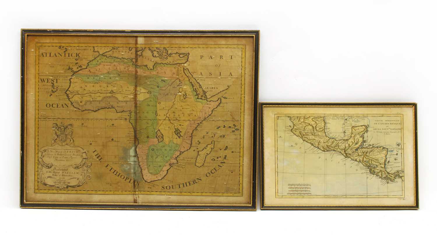 Lot 85 - A hand coloured map of Africa after Edward Wells