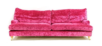 Lot 273 - A modern three-seater Lansdowne sofa