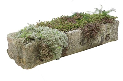 Lot 406 - A heavy French stone trough