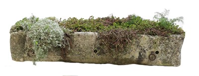 Lot 406 - A heavy French stone trough