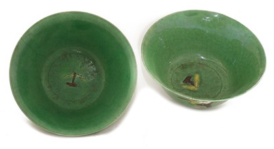 Lot 8 - A pair of Chinese sancai bowls