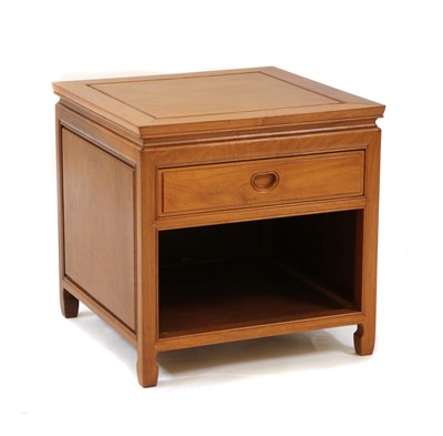 Lot 309 - A Chinese hardwood low side table