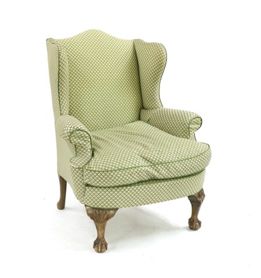 Lot 298 - A George I style wing armchair