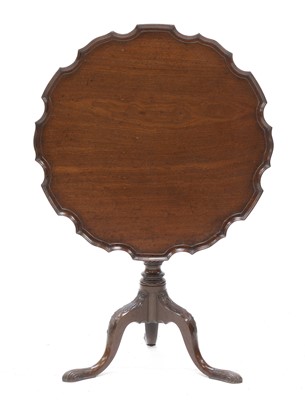 Lot 246 - A George III mahogany tripod tea table