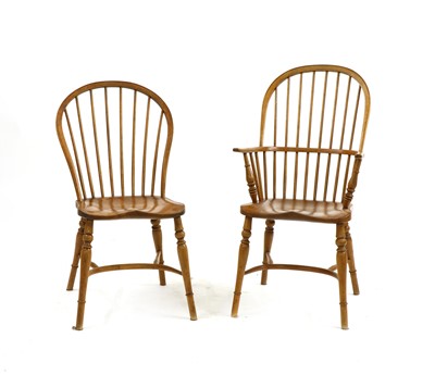 Lot 270 - A 19th century style ash and elm Windsor chair