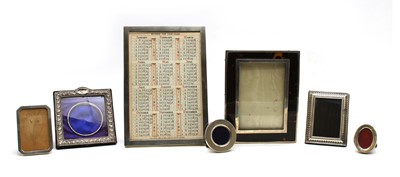 Lot 4 - A collection of silver photograph frames