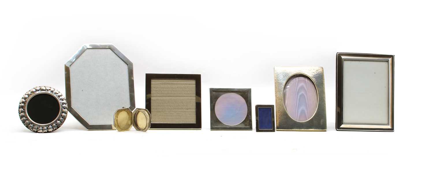 Lot 5 - A collection of silver photograph frames