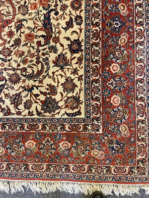 Lot 195 - A Persian Kashan rug
