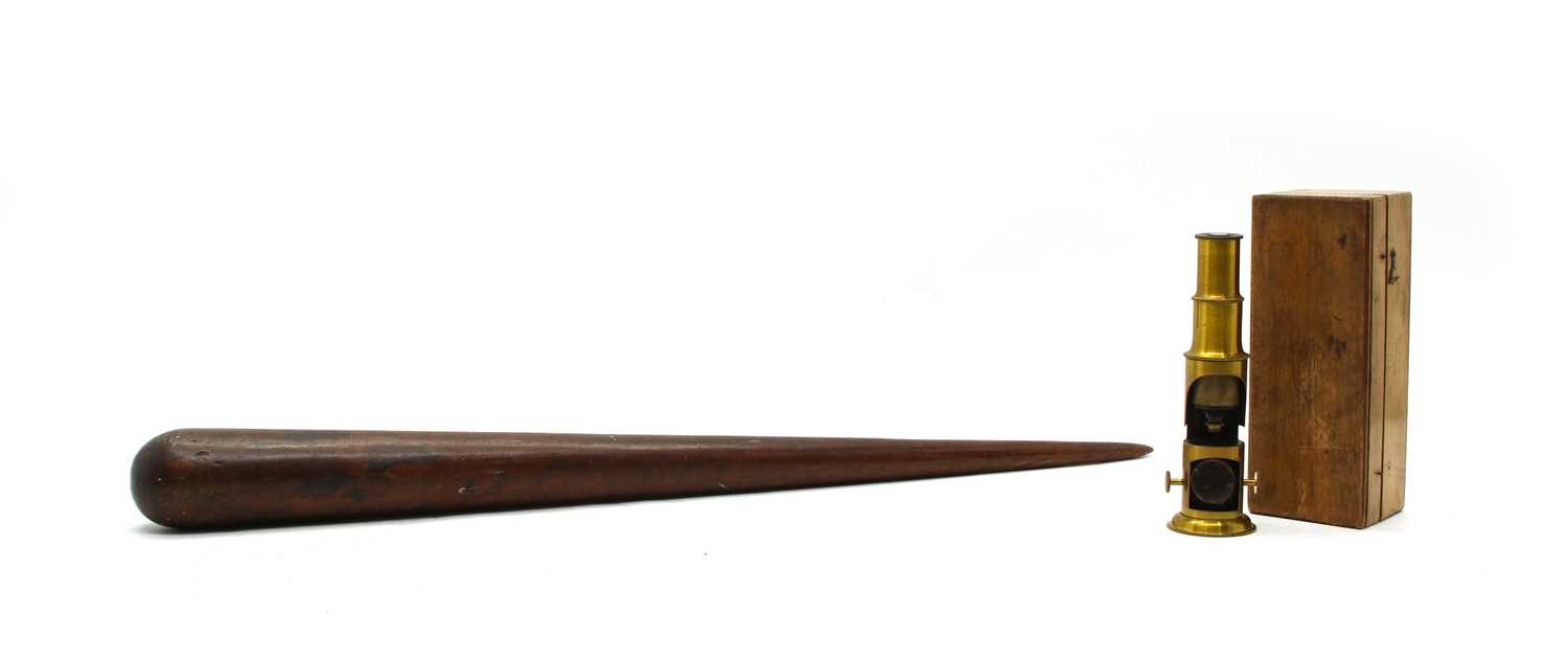 Lot 62 - An early 19th century mahogany fid