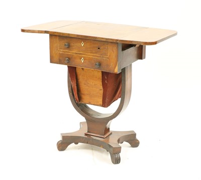 Lot 312 - A George IV mahogany pembroke work table