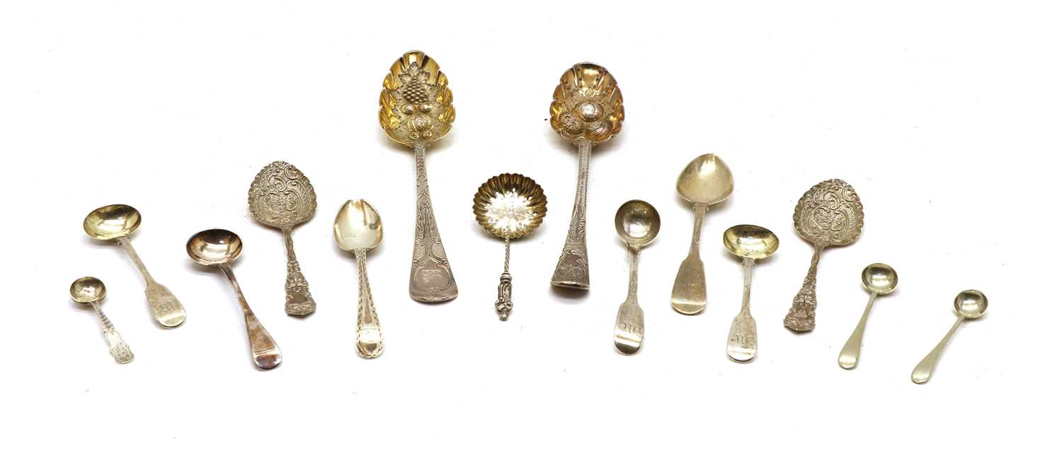 Lot 42 - A George III silver berry spoon
