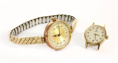 Lot 474 - A ladies' 9ct gold Rolex mechanical bracelet watch