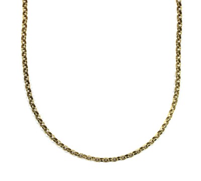 Lot 35 - A 9ct gold belcher chain