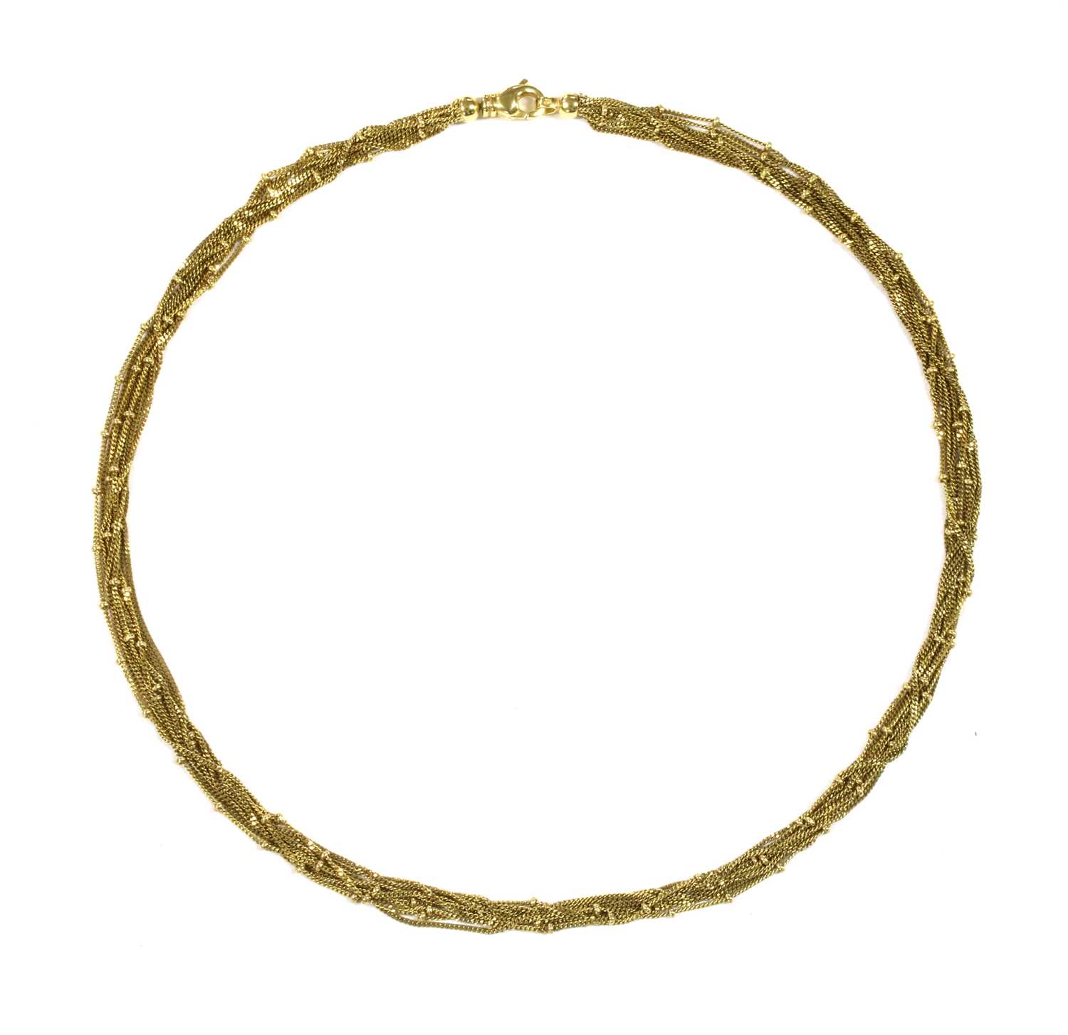 Lot 29 - A 9ct gold necklace