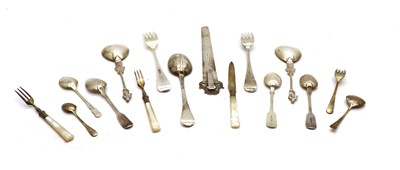 Lot 46 - Various silver cutlery