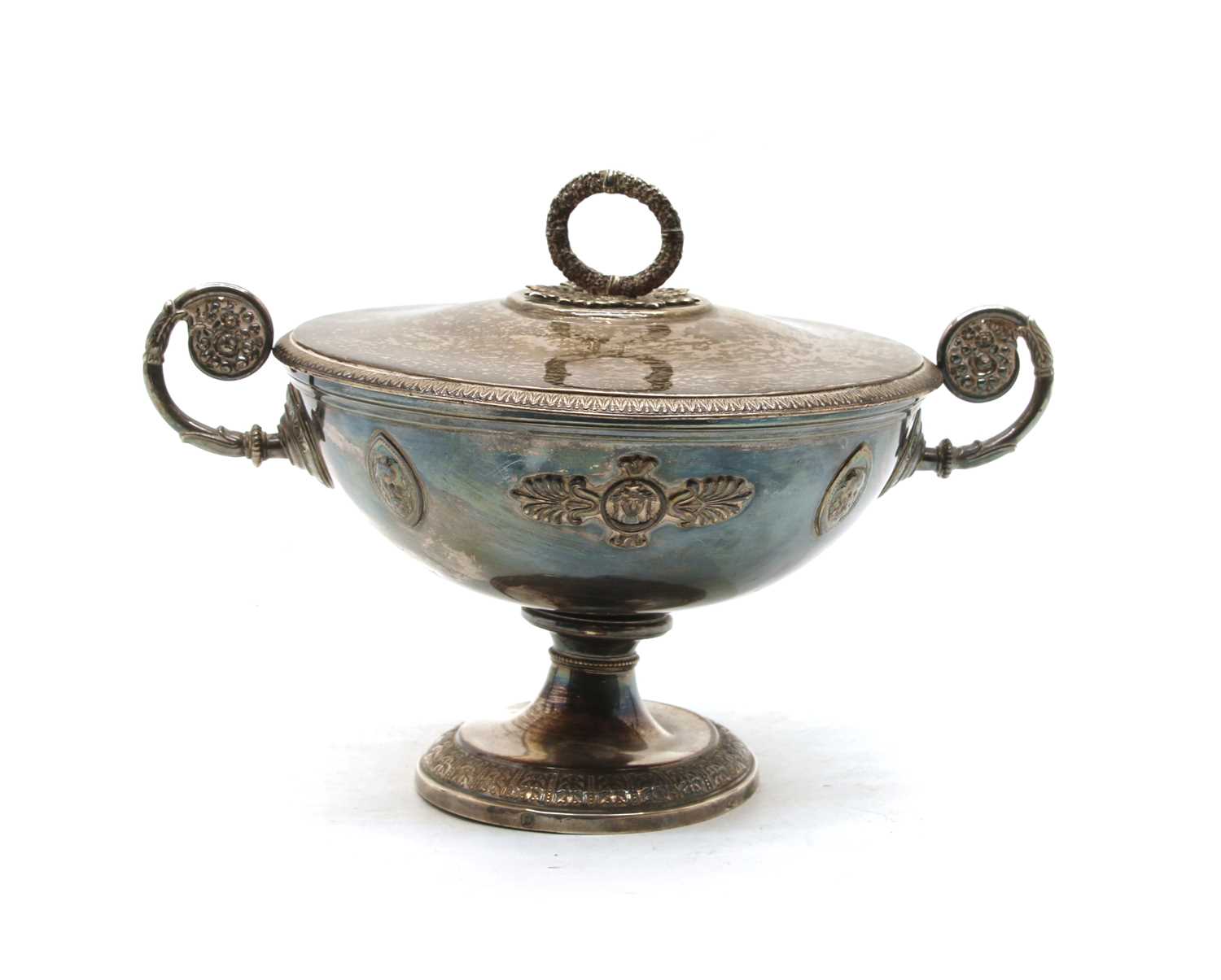 Lot 38 - A French silver two handled comport by Flamand
