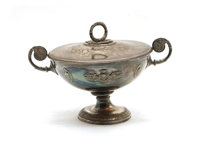 Lot 38 - A French silver two handled comport by Flamand