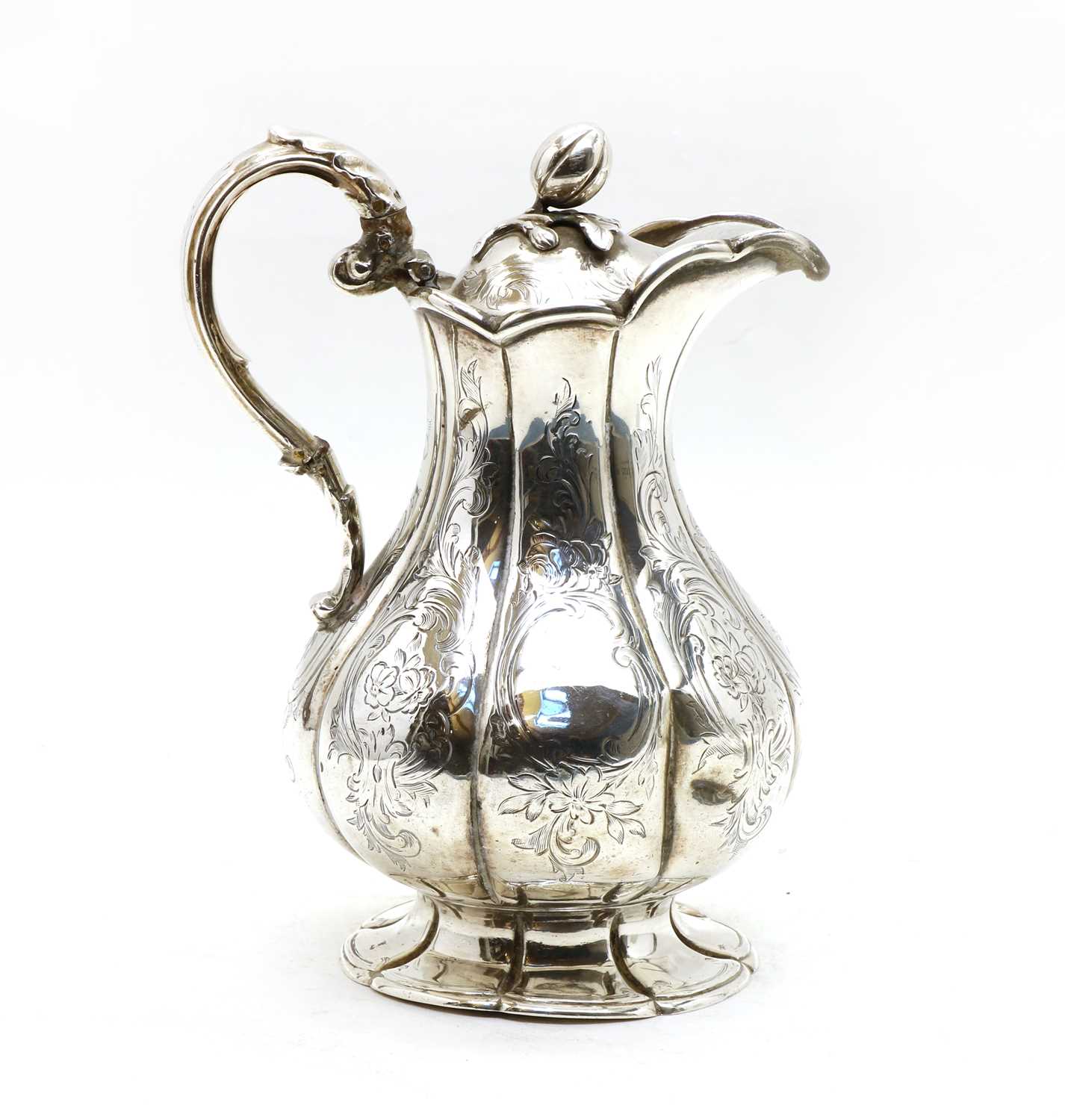 Lot 45 - An early Victorian silver hot water jug