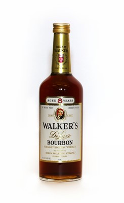 Lot 205 - Walkers De Luxe Bourbon, Aged 8 Years, Hiram Walker, 1960s/70s bottling