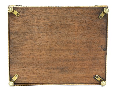Lot 137 - A Regency rosewood and gilt metal mounted book trough