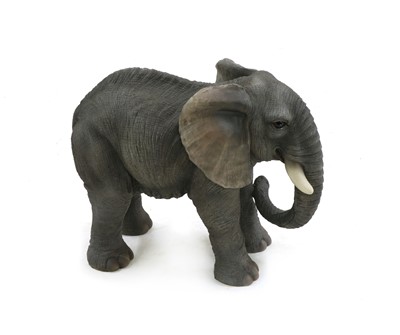 Lot 38 - A fibre glass model of an elephant