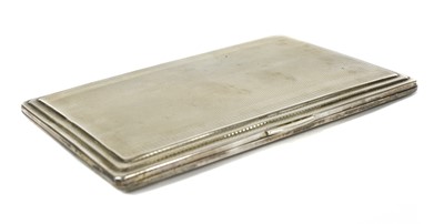 Lot 439 - A sterling silver cigarette case