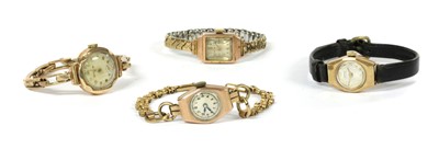 Lot 473 - A quantity of ladies' 9ct gold mechanical watches