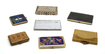 Lot 83A - A collection of mixed metalware cigarette cases