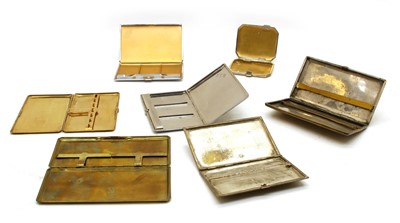Lot 24 - A collection of mixed metalware cigarette cases